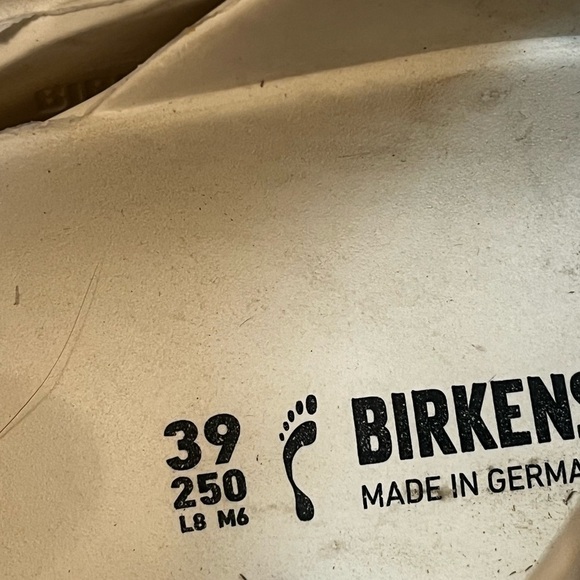 Birkenstock Arizona EVA White Sandals Sz 39 L8 Women Pool Beach Sandals - Picture 10 of 11